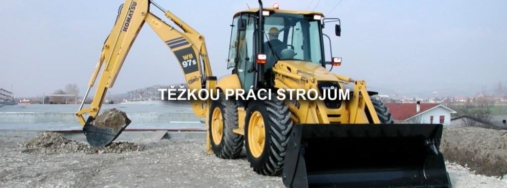 stavebni-stroje-traktorbagrKOMATSU-WB97S-5 s napisem